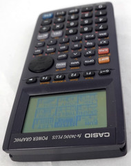 Casio FX-7400G Plus Power Graphic Graphing Calculator Manual Cover Black tested