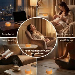 Kipcush White Noise Machine for Baby & Adults, 30 Standard, Angel V3 Orange