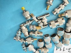 Lot of 29 Mixed RF Coaxial Connectors & Adapters Type N BNC SMA Panel Mount T Us