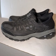 Skechers Slip-ins Cankton Faison Steel Toe Work Shoes Mens 10.5 Black 200211/BLK