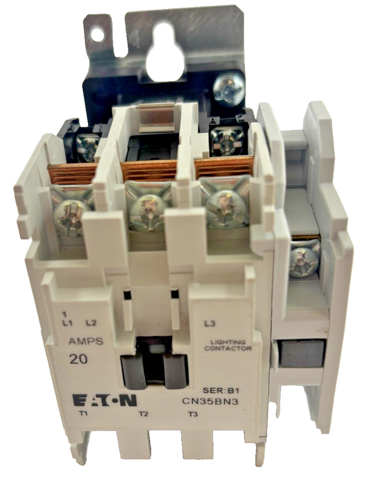 Eaton CN35BN3AB 20A 3‑Pole Electrically Held Lighting Contactor 110/120 VAC Coil