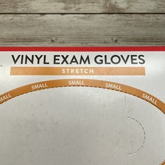 6 Boxes Cardinal Health Clear Vinyl Exam Gloves- Size Small -150 x 6 of 900