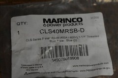 Marinco Camlok Panel Mount Male Blue CLS40MRSB-D Cam Lok Threaded Stud