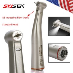 SKYSEA Dental 1:5 Fiber Optic LED Contra Angle Increasing Handpiece E-Type Motor