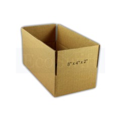 100 8x4x2 EcoSwift Cardboard Packing Moving Shipping Boxes Corrugated Box Carton