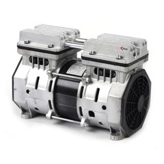 Vacuum Oilless Pump Industrial Air Compressor Oil Free Piston Pump 370W W/Filter