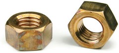 Silicon Bronze Finished Hex Nut UNC 1/4-20, Qty 25