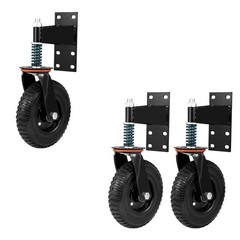 8″ Gate Wheels Heavy Duty Spring-Loaded Gate Caster For Metal Tube Gate & Wooden