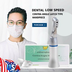 1-5 NSK Style Dental 1:1 Slow Speed Handpiece Contra Angle Latch E-Type Attach