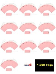 1,000 Pink Tags 4 3/4″ x 2 3/8″ Size 5 Inventory Shipping Hang Tag with String