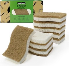 Compostable Eco Friendly Natural Sponges for Household Dishwashing Cleaning