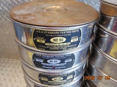 *LOT OF 17* USA STANDARD TEST SIEVES with TWO LIDS see description