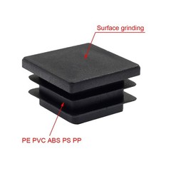 4pack 75mm 3 Inch Square Plastic Plug Tubing End Caps Post End Cap For Square