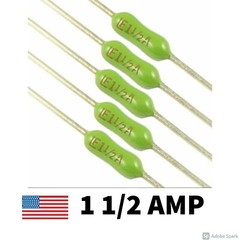 5 Pack Littelfuse Pico Fuse 125V 1.5A 1-1/2 AMP FAST BLOW AXIAL USA S/H