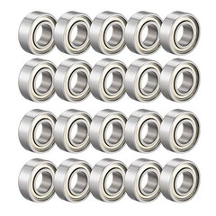 20Pcs 693ZZ Ball Bearing 3 x 8 x 4mm Double Shielded Deep Groove Chrome Bearings