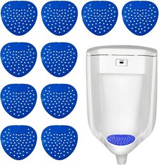 10 Blue Scented Urinal Screens Deodorizer Mat Filter Bubblegum Fragrance USA
