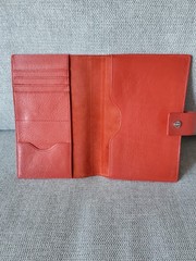 Shinola Mini Ipad Journal Book Cover Rust Red Leather Made In USA
