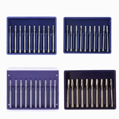 Dental Tungsten Carbide Steel Burs FG Drills Round Pear Taper Fissure Cutter