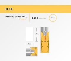 ZEBRA / ELTRON 1×0.5 (1″ x 1/2″) Direct Thermal Labels – (10) Rolls of 2430