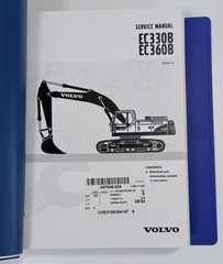 VOLVO EC330B EC360B Excavator Service Manuals 4 Volumes 1:4, 2:4, 3:4, 4:4