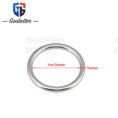 Stainless Steel 304 A2 Round O Rings, Mooring Ring M3 M4 M5 M6 M7 M8 M10 M12 M16