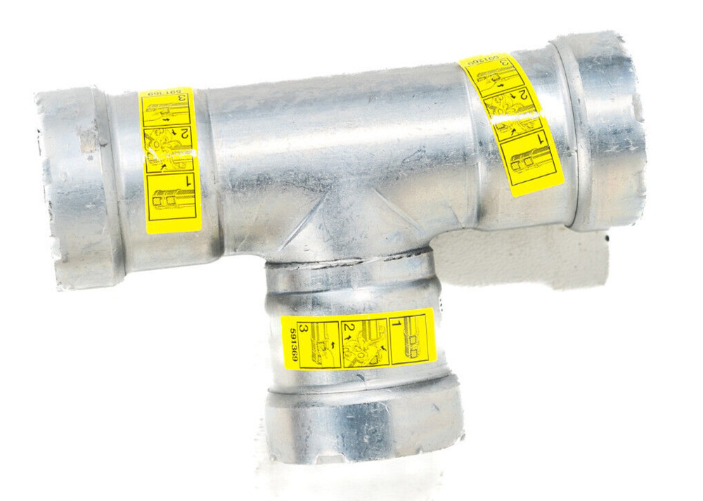 Viega 25311 MegapressG Tee Fitting 3 Way Natural Gas Propane LPG Pipe