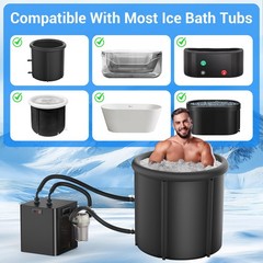 Pro Water Chiller Cold Plunge Ice Bath Chiller Cooler with Built Filter and Pump