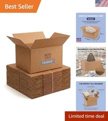 25-Pack Small Shipping Boxes 12″L x 8″W x 6″H – Durable Corrugated Solutions