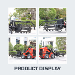 STOMP Trencher Attachment for Mini Skid Steer Loader Hydraulic Chain Trencher