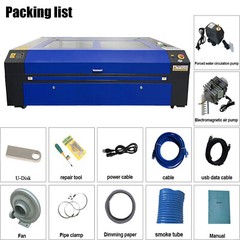 Autofocus 35×55 130W Co2 Laser Engraver Cutter+CW5200 Water Chiller+Rotary Axis