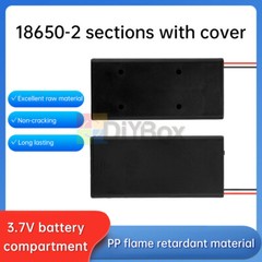 3.7V 2 x18650 Battery Holder Box Storage Case Parallel Battery Holder With Cable