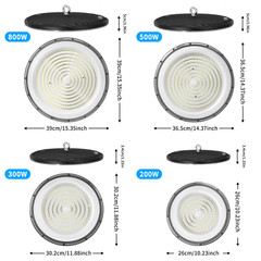 10 Pack 300W Led UFO High Bay Light 300 Watts Commercial Factory Warehouse Light