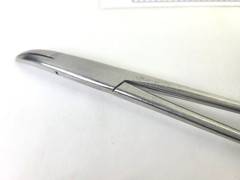 V. Mueller SU16124 Heaney Vital Needle Holder, Tungsten Carbide Curved Jaw 10.5″