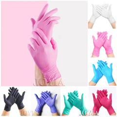 Pink Nitrile Disposable Gloves 50 100 XS Small Woman Girl Kids Household Cleanin