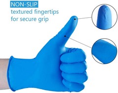 BLUE Nitrile Exam Gloves Latex & Powder Free [M, L Size] 100/500 /1000PCS