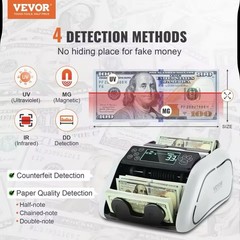 SucceBuy 1000 Pcs/Min Money Counter Business Cash Register Bill Counterfeit Bill