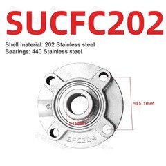 SUCFC 202 TO SUCFC 214 PILLOW BLOCK HOUSED BEARING UNIT **CHOOSE SIZE**