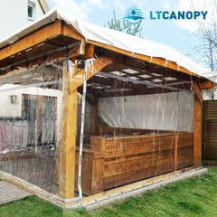 Clear Tarp 6 x10FT, 20 Mil Clear Vinyl Tarp, Small Cover Plastic Sheeting wit…