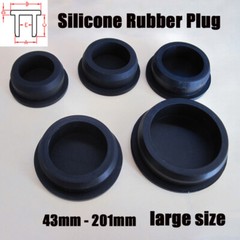 Large size Silicone Rubber Round Plug Pipe Seal Hole Plug End Cap Plug Black