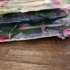 Fairy Junk Journal Silver Pink Boho Woodland Grungy Softcover 3 Signatures