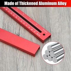 HeavyDuty Wood Router Circle Cutting Guide 15.7″ Dual Scale Inch CM Slotting Jig