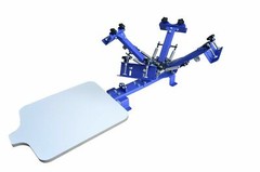 4 Color 1 Station Screen Printing Press Machine with Stand Printer for Shirt