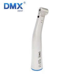 DMXDENT Dental 1:1 Fiber Optic LED Contra Angle Handpiece Low Speed Fit NS & K
