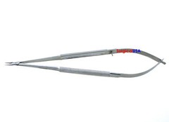 Micro Needle Holders 7″ Straight Delicate Jaws 0.6mm Tips Round Handles