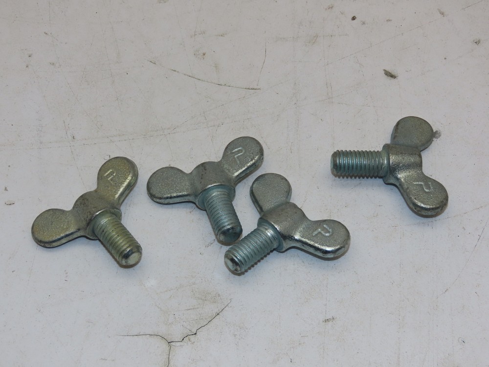 N/A 1-GHL-07-M7-17- Thumb Wing Screw,1/2″-13,Full Thread Iron ,1″L, Lot of 4