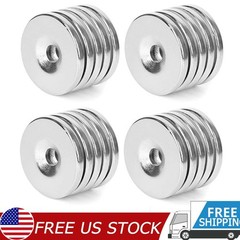 15 25 50 Strong Neodymium Magnets Countersunk Ring 25 X 5mm Rare Earth 5mm hole