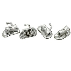 10 sets Dental Orthodontic Buccal Tube 1st 2nd Molar Bracket Roth 022 Mesh Tubes