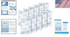 Efficient 80-Pack 20g Silica Gel – Food Safe Desiccants for Long-Term Storage