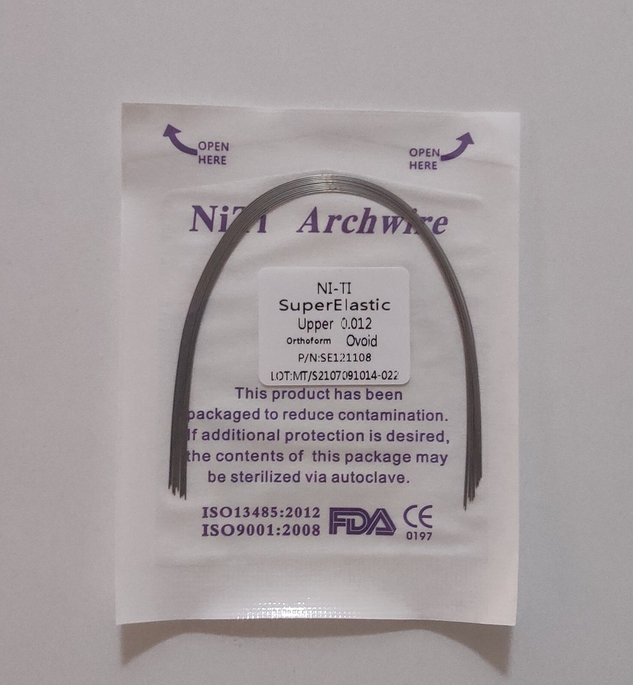 10 Packs Dental Orthodontic Supper Elastic Niti Arch Wires Round 012 Upper Ovoid