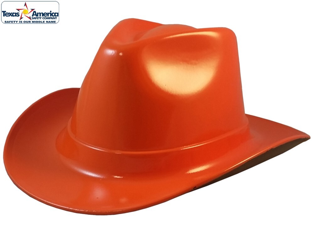 Occunomix Western Cowboy Hard Hat with Ratchet Suspension – Hi Viz Orange